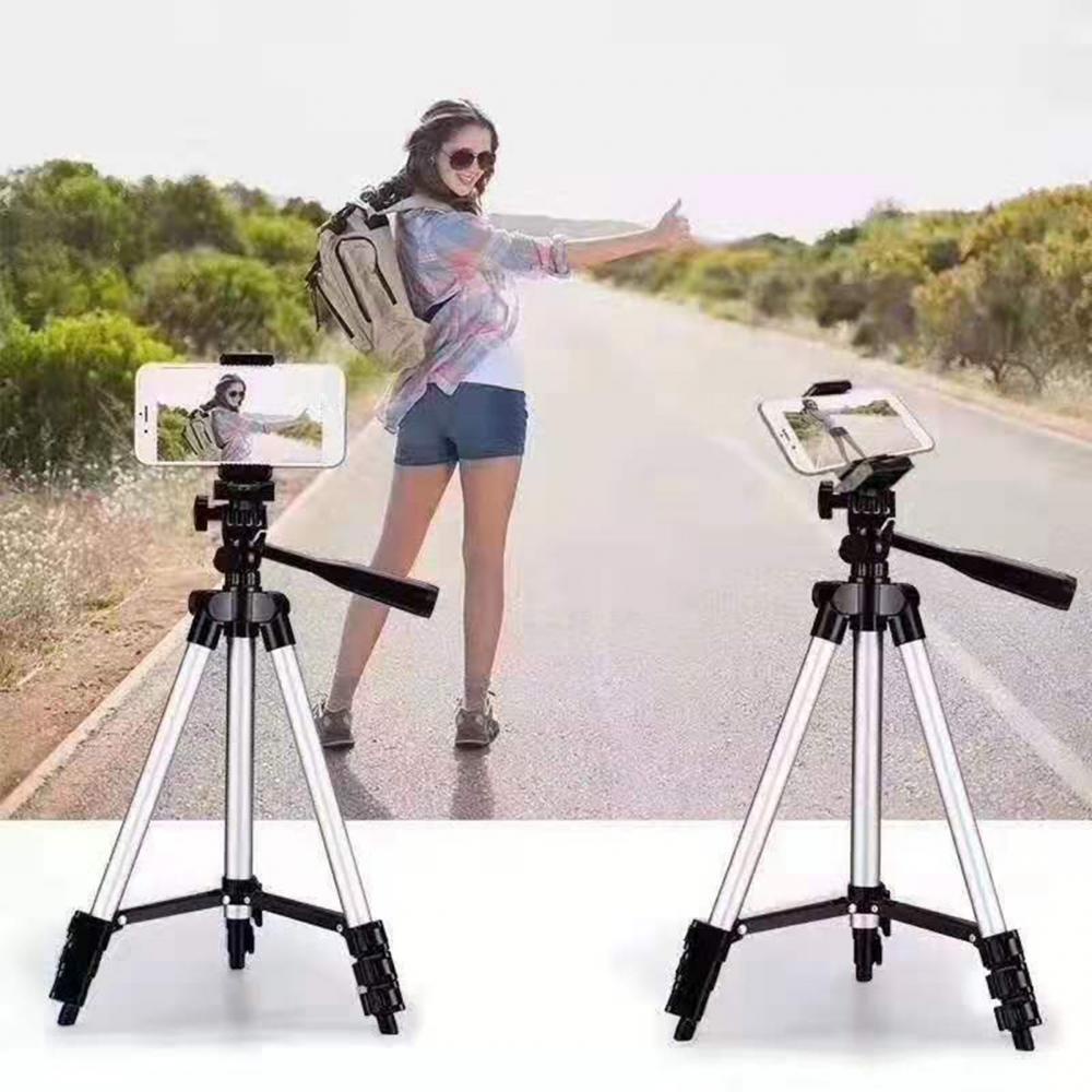 Weifeng (Original) Tripod Stand 4Section Aluminium with Brace Tripod HP Kamera Action Camera Universal Digital/Video Camera Camcorder Tripod Stand Tripod for Camera Smartphone Live Broadcast Aluminum Alloy Photo Holder Fishing Lamp Stand