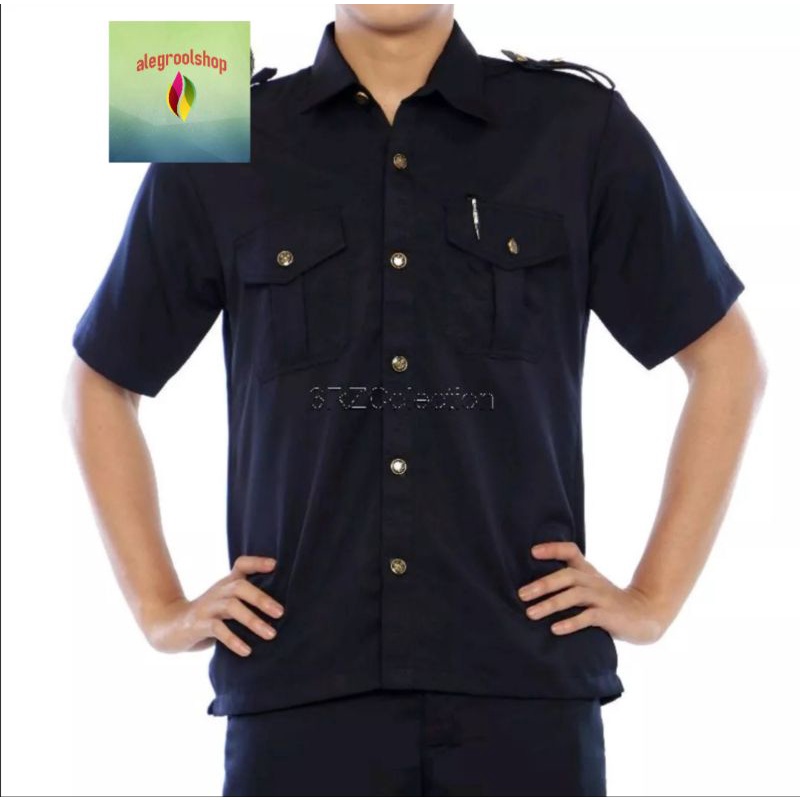 SERAGAM SAFARI SATPAM BAJU SAFARI SETELAN SAFARI SERAGAM SOPIR SERAGAM BODYGUARD