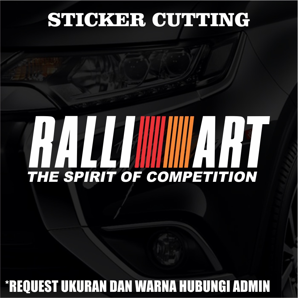 Stiker Sticker Ralli Art The Spirit Of Competition