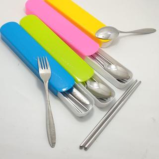 IKILOSHOP SG10 - Sendok Garpu Makan Set Karakter Stainless Steel Polos