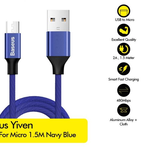 Yiven Cable For Micro 1.5M - CAMYW-B - Hitam