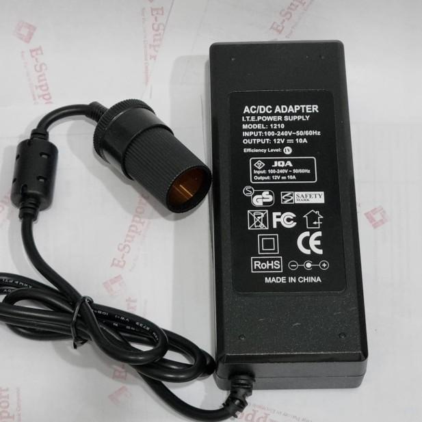 Adaptor 12v 10a Jack Lighter Car vacum cleaner Ac to dc 220v