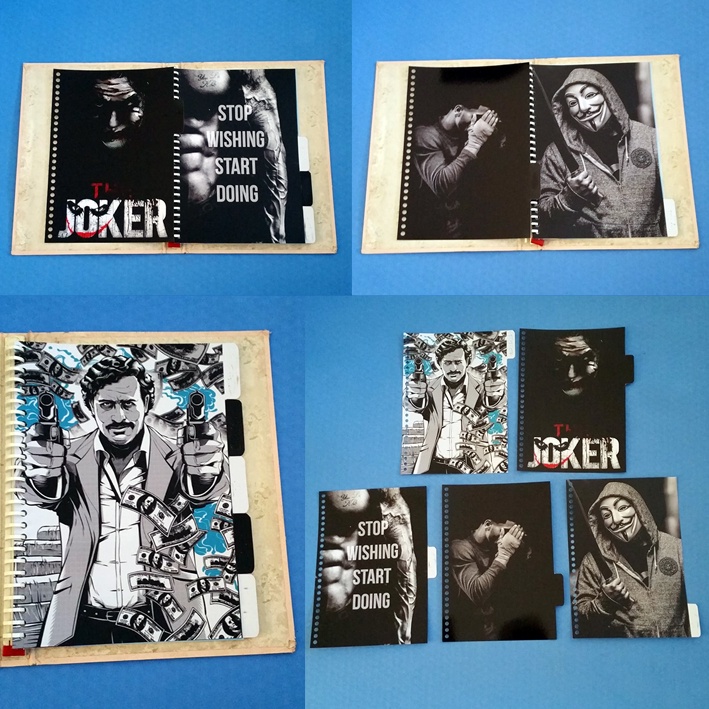 

Pembatas Binder Organizer Tema Dark for Boys 2 Ring, 6 Ring, 20 Ring, 26 Ring 1 Set 5 lembar Glossy Murah