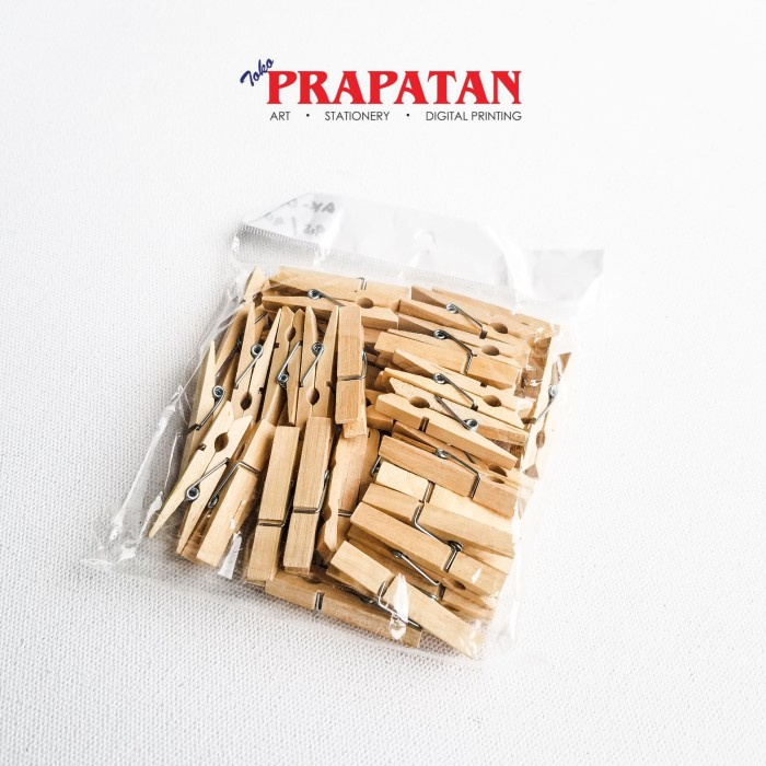 

Penjepit Foto Wooden Clip 35 mm 50 pcs NANDAA