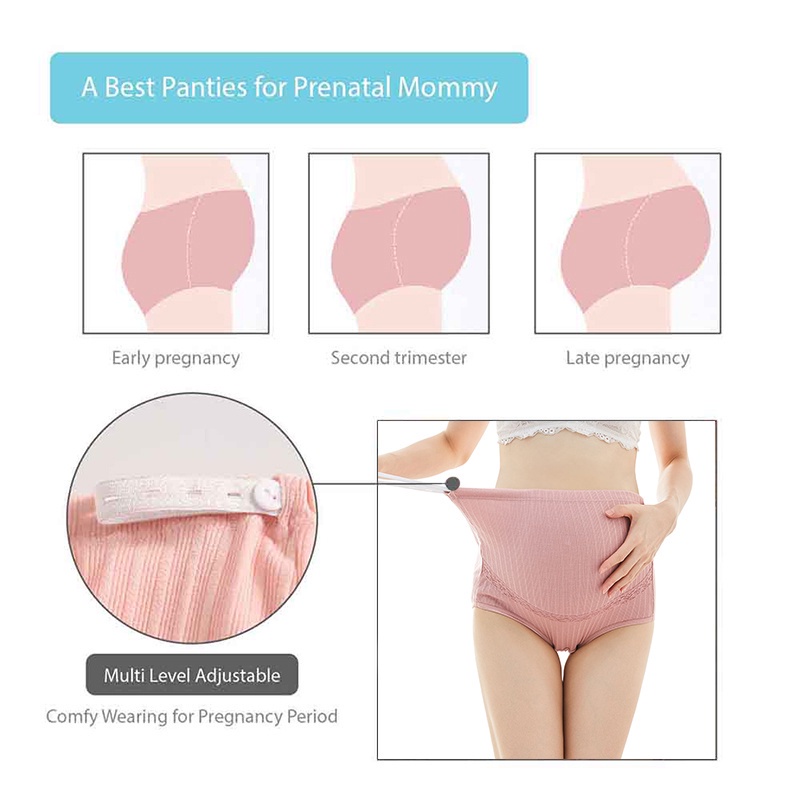 Celana Dalam Hamil Pregnancy Underware CD Jumbo Celana Dalam Wanita Katun  high waist U Support Panty 837