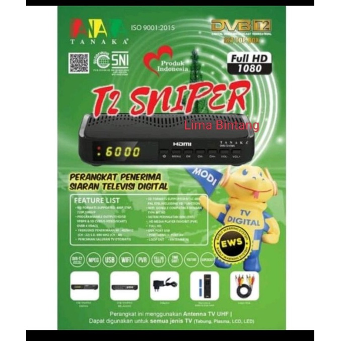 Set Top Box STB tv digital tanaka sniper t2