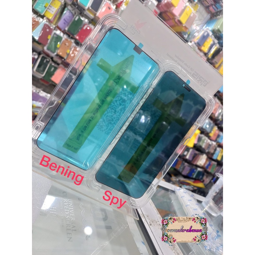 TEMPERED GLASS SUPERFIT IPHONE X XS XR MAX 11 12 PRO MAX SPY PRIVACY &amp; CLEAR BENING PEMASANGAN SANGAT GAMPANG CLEAR SPY SB4475