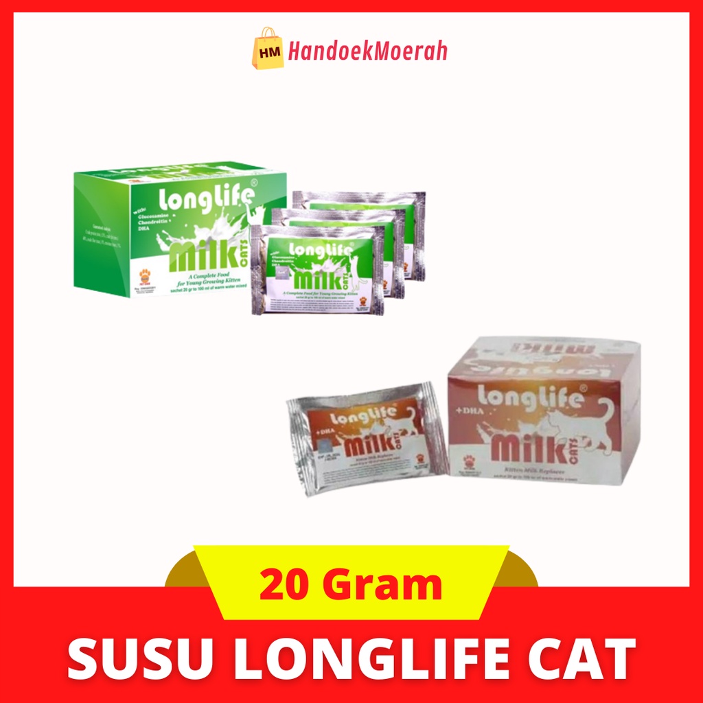 Susu Kucing LONG LIFE 20 Gram / Cat Milk Murah