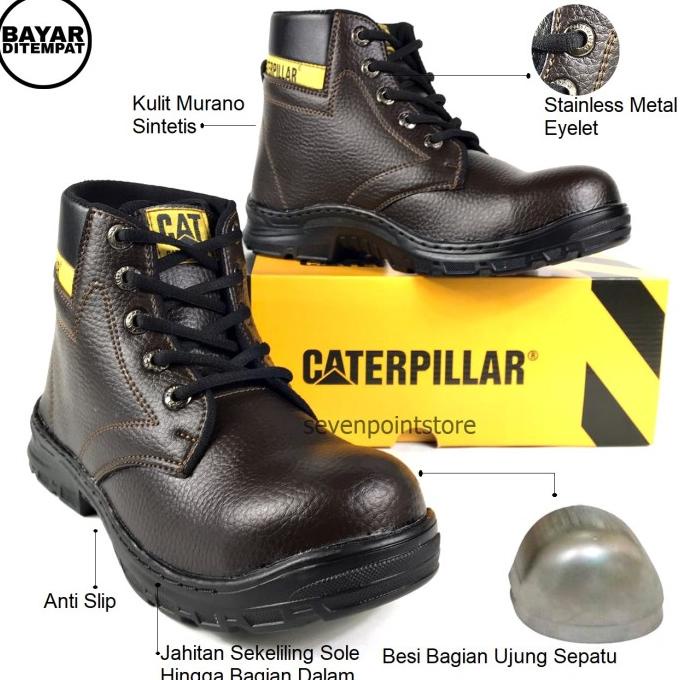 Sepatu Safety - sepatu Caterpillar safety kerja lapangan#sepatuKerja