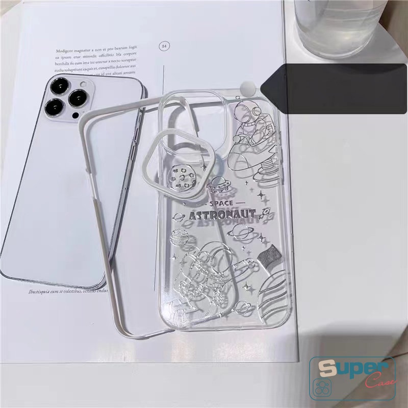 Casing Softcase Realme C35 C33 C25 C15 C12 C3 C25Y C11 5i 6i C30 C20 C21 C25s C21Y C20A 5 5S Motif NASA 3-in-1 Shockproof