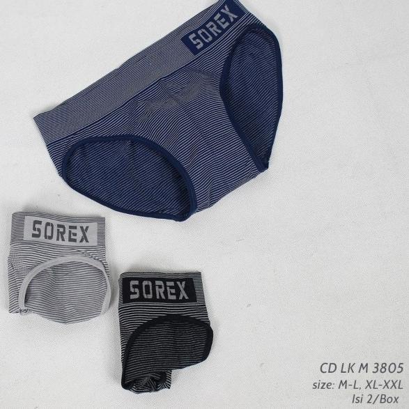 Isi 2pcs - Sorex Sport Cd Seamless Edition Men Anti Nyeplak CD 3805 - XL-XXL