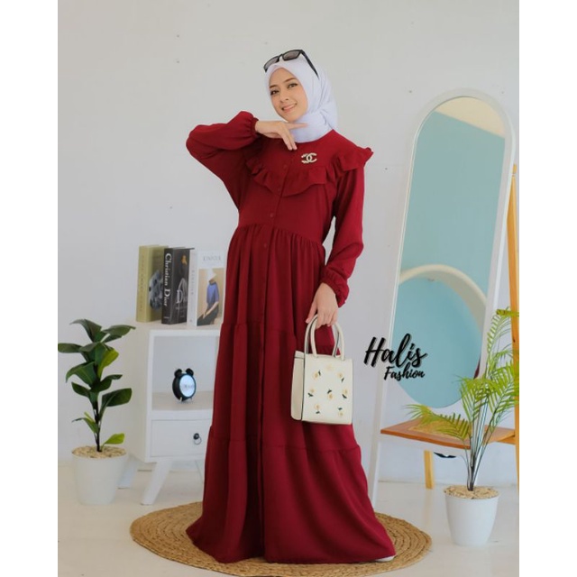 MIDI &amp; MAXI DRESS CRINGKLE ORI HALIS CERIA WIDYA ZARA JULIA OMBRE VINTAGE LOOK ootd fashion