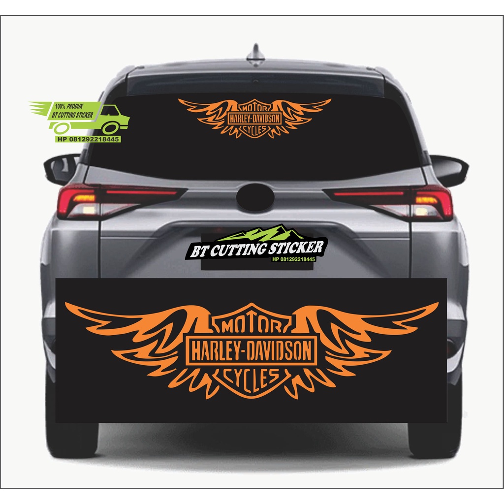 sticker kaca mobil sticker kaca belakang mobil sticker harley davidson sticker harley