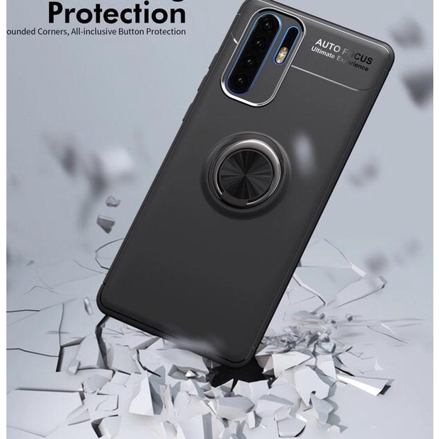 Case Huawei P30 Lite Case Luxury Mangnetic Ring Hard Softcase
