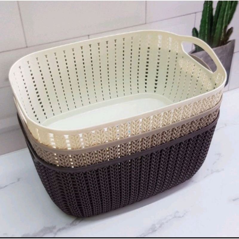 Keranjang Plastik Serbaguna Milea L Hawaii 6701