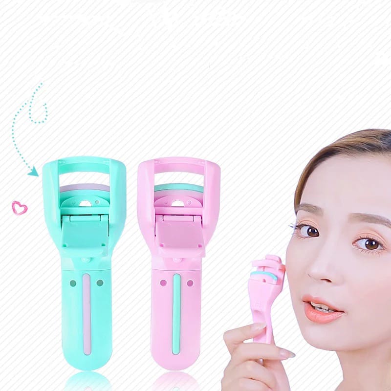 ALAT PENGERITING BULU MATA GORDEN MINI DENGAN 2 BANTALAN BULU MATA KERITING PENJEPIT BULU MATA