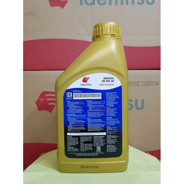 Oli mesin mobil IDEMITSU SN 5W30 semi sintetik