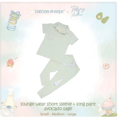 Baa Baa Sheepz x Tiffany Kids Short Sleeve Shirt + Long Pant Chef BaaBaa