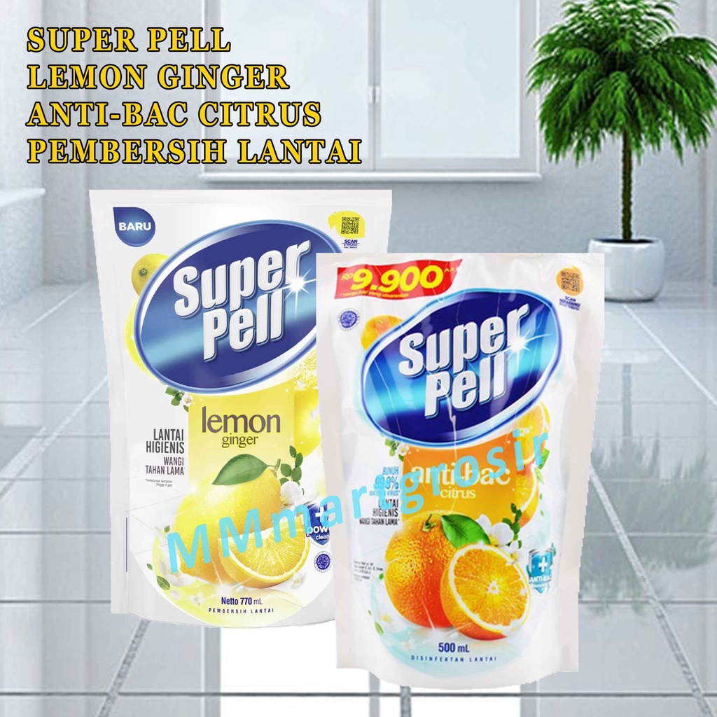 Super Pell / Pembersih Lantai / Disinfektan Lantai / Wangi Tahan Lama