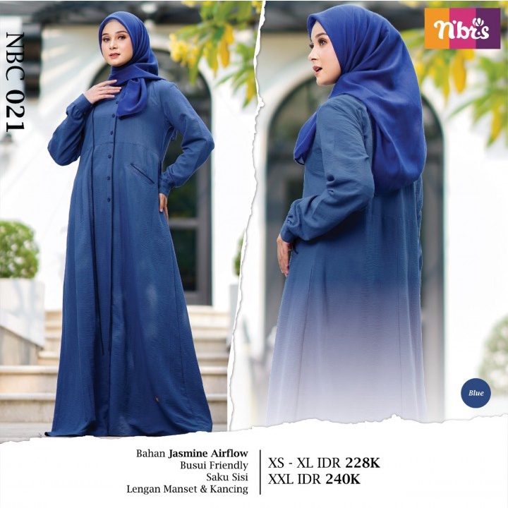 Gamis Nibras NBC 021 Terbaru / Gamis Dress Maxy / Fashion Muslim Nibras