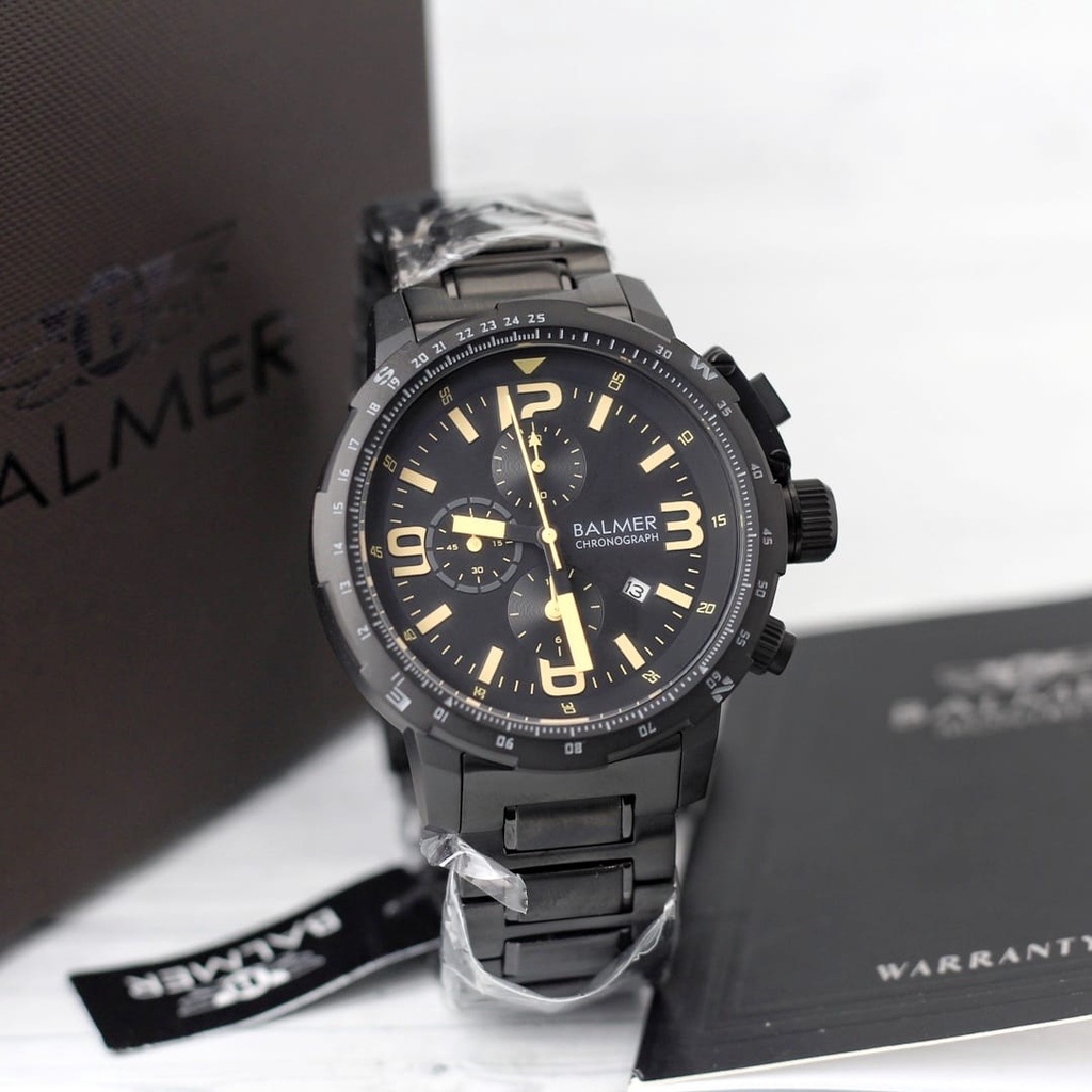 BISA COD! Jam Tangan Pria Cowok BALMER 7964 FREE BOX DAN GARANSI Tanggal Aktif Chrono Aktif Fashion Import Murah Mewah BONUS BATERAI CADANGAN!