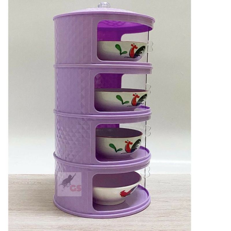tudung saji makanan 5 susun Kitchen Food storage rak sayur makanan modern diamond kualitas top