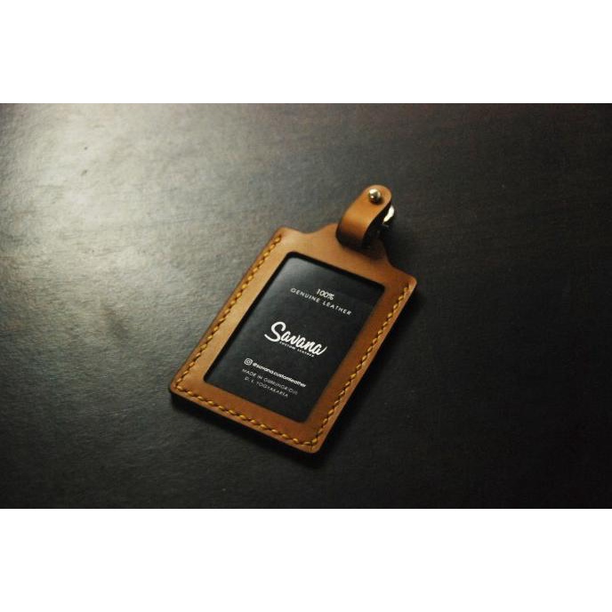 

ID Card / Name Tag Holder Kulit / Dompet Id Card Jepit - Custom Nama