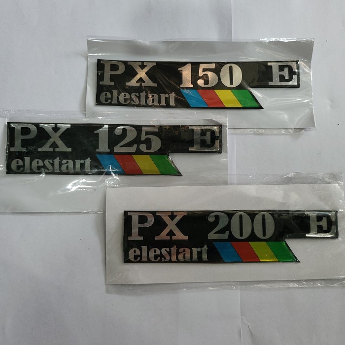 EMBLEM TEMPONG ELESTART PX125 PX150 PX200 VESPA BAGUS