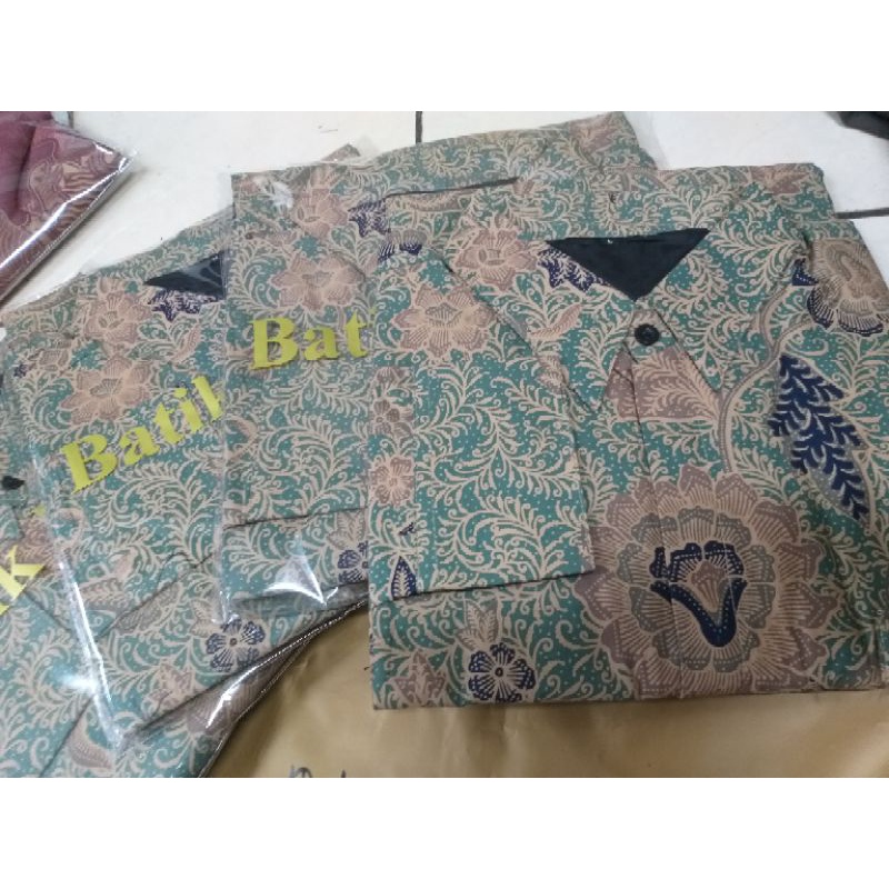 Kemeja Batik Pria Hijau Sage Green BISA COUPLE ANAK