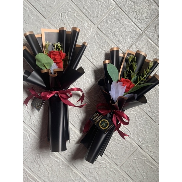 Buket Bunga Mawar 1 tangkai
