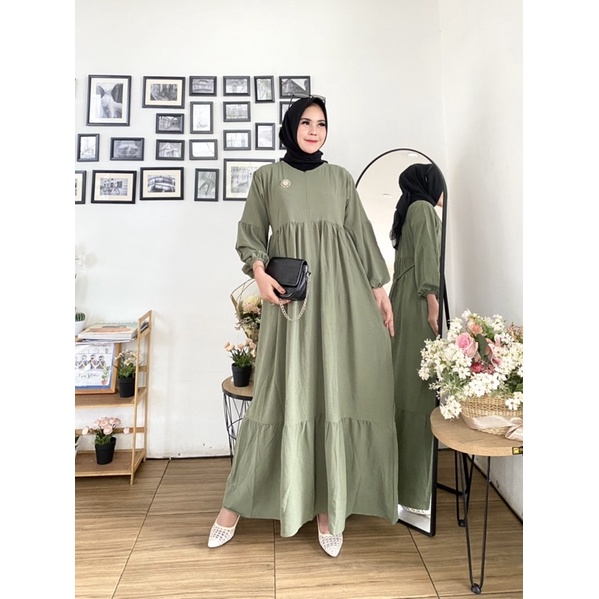 HANA DRESS PREMIUM/DRESS GAMIS JUMBO TERBARU