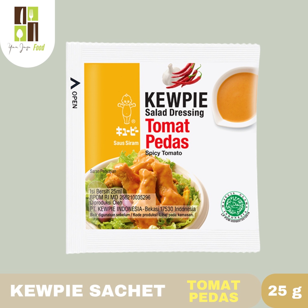 KEWPIE SAUS SIRAM SACHET WIJEN SANGRAI / CAESAR / THOUSAND ISLAND SALAD DRESSING 25GR