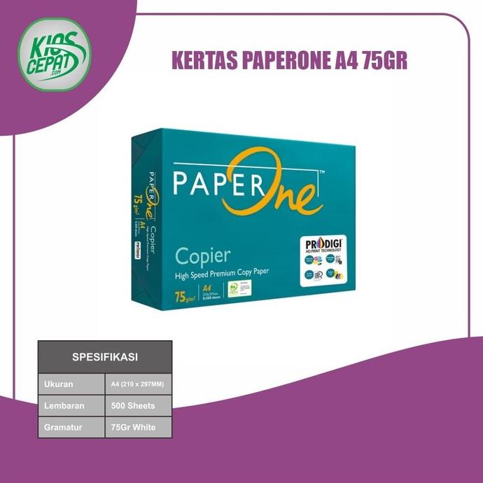 

HOT PROMO Kertas PaperOne A4 75gr (Kertas HVS)