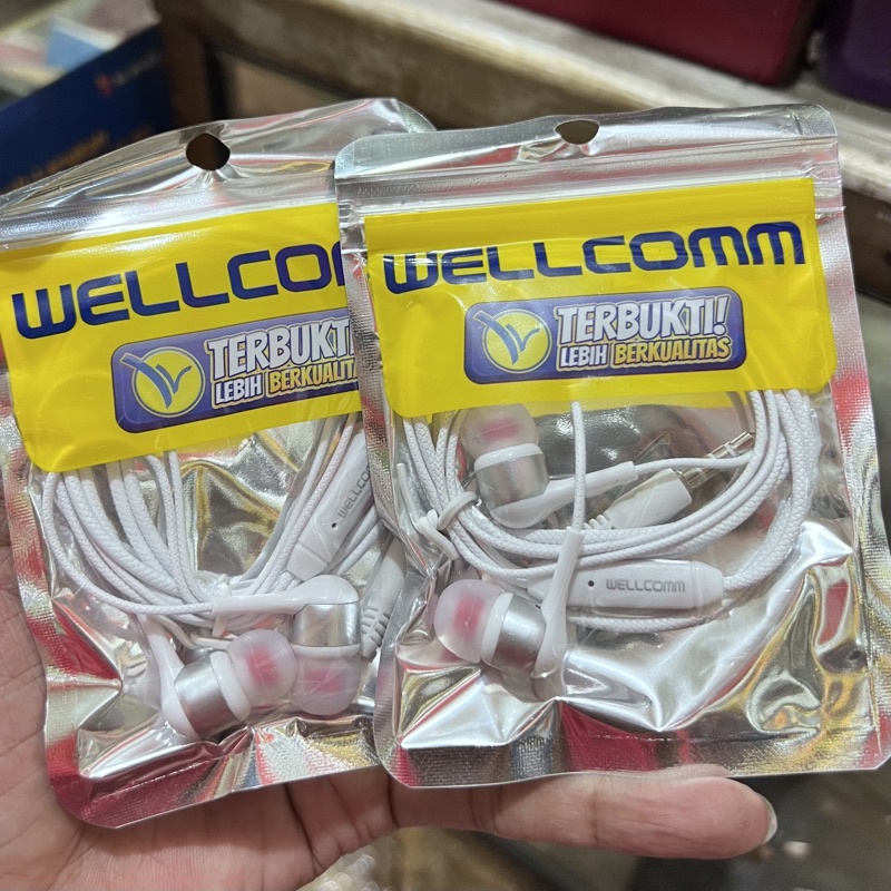 Original Wellcomm Headset Super Mega Bass HD Sound Quality Earphone Bass Stereo