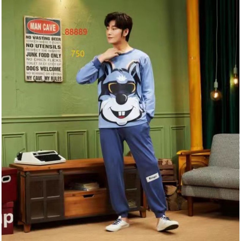 Piyama Cowok Dewasa Import PP/Piyama Baju Tidur Pria Dewasa Import