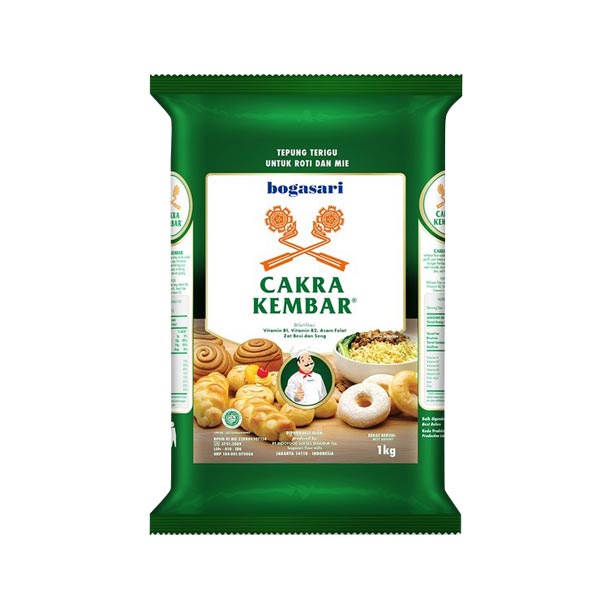 

BOGASARI TERIGU CAKRA KEMBAR 1 KG - TEPUNG