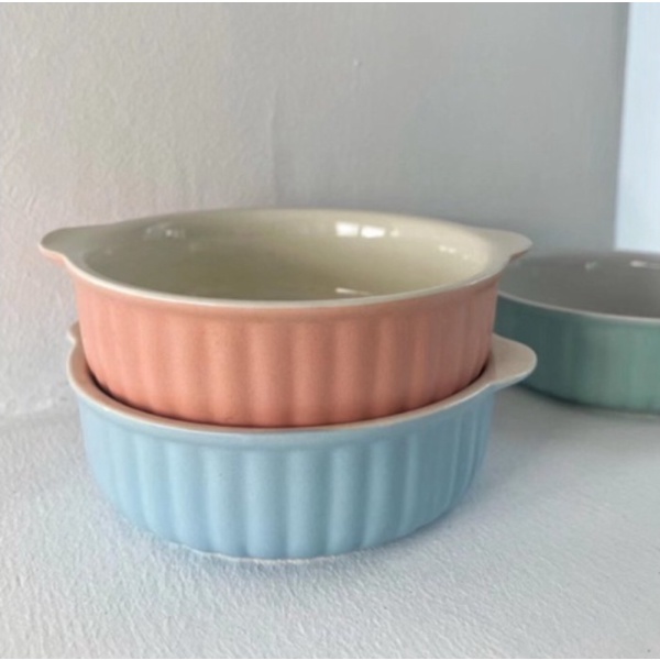 

Dijual Ceramic Baking Bowl Pastel / Mangkuk Keramik Korea Pastel /Cereal Bowl Murah