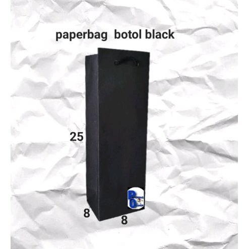

paperbag black botol (8×7×25)