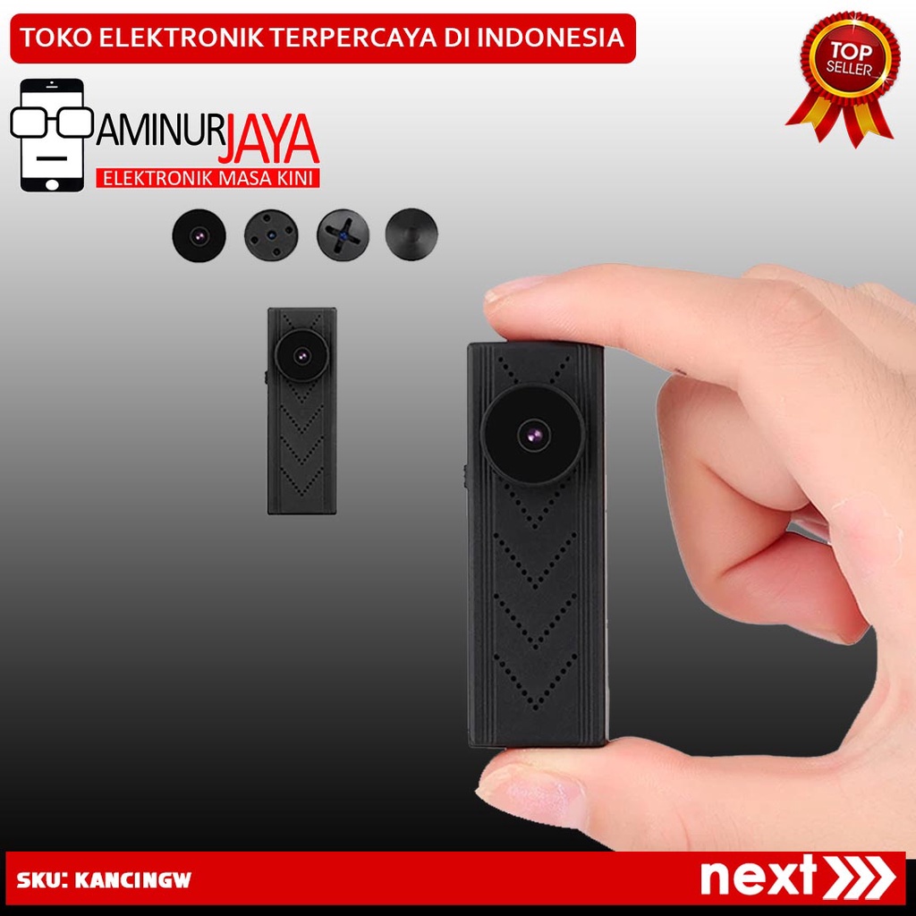 RK Kamera Spy Cam Kancing Wifi Ori Hidden Camera Mini Tersembunyi Lens Camera Model Button Kancing