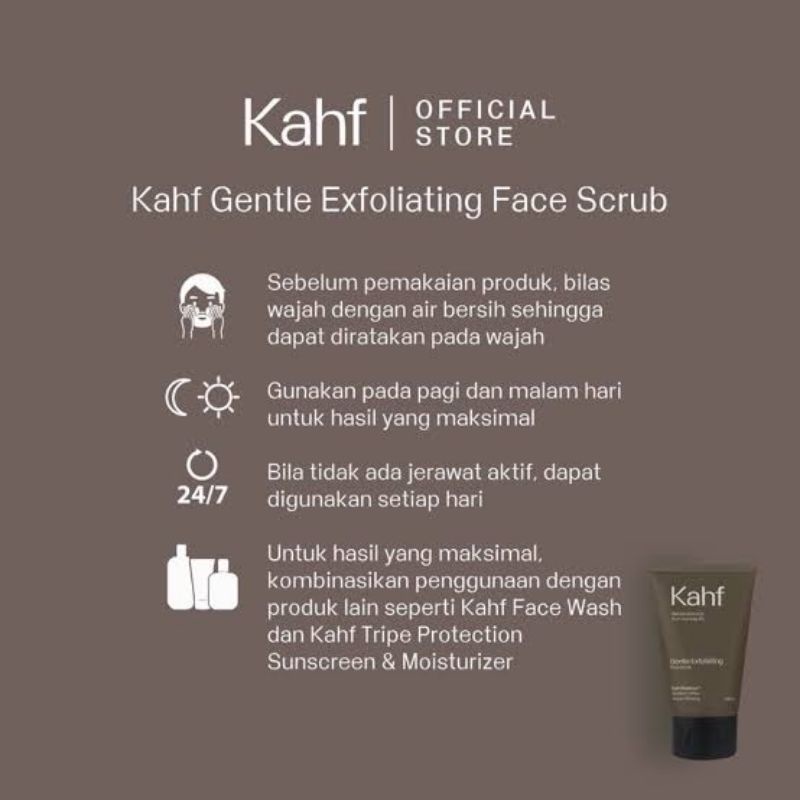 KAHF GENTLE EXFOLIATING FACE SCRUB