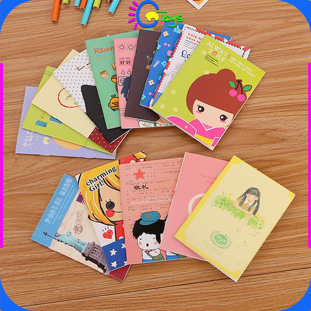 CR-A25 Buku Tulis Mini Notebook / Buku Tulis Memo Kecil Karton / Buku Catatan Cartoon Mini Book Lucu Anak Sekolah Import