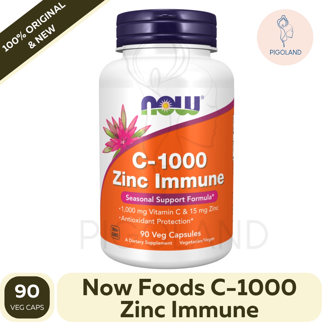 Now Foods C1000 C 1000 C-1000 Zinc Vitamin Immune Imunitas Badan