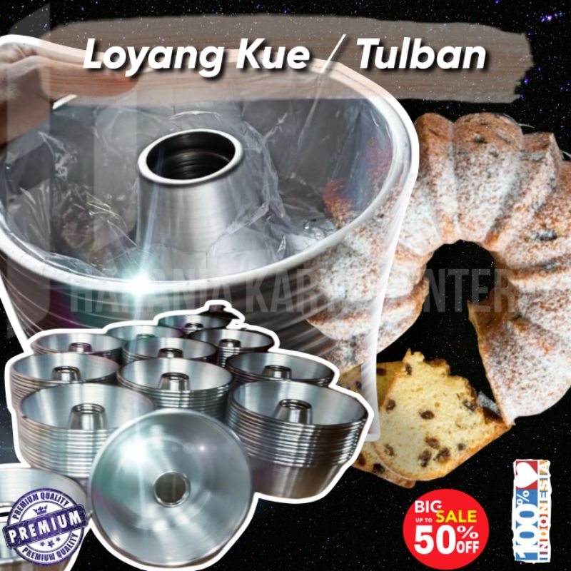 

LOYANG KUE BOLU / TULBAN BAHAN TEBAL uk 18-26CM