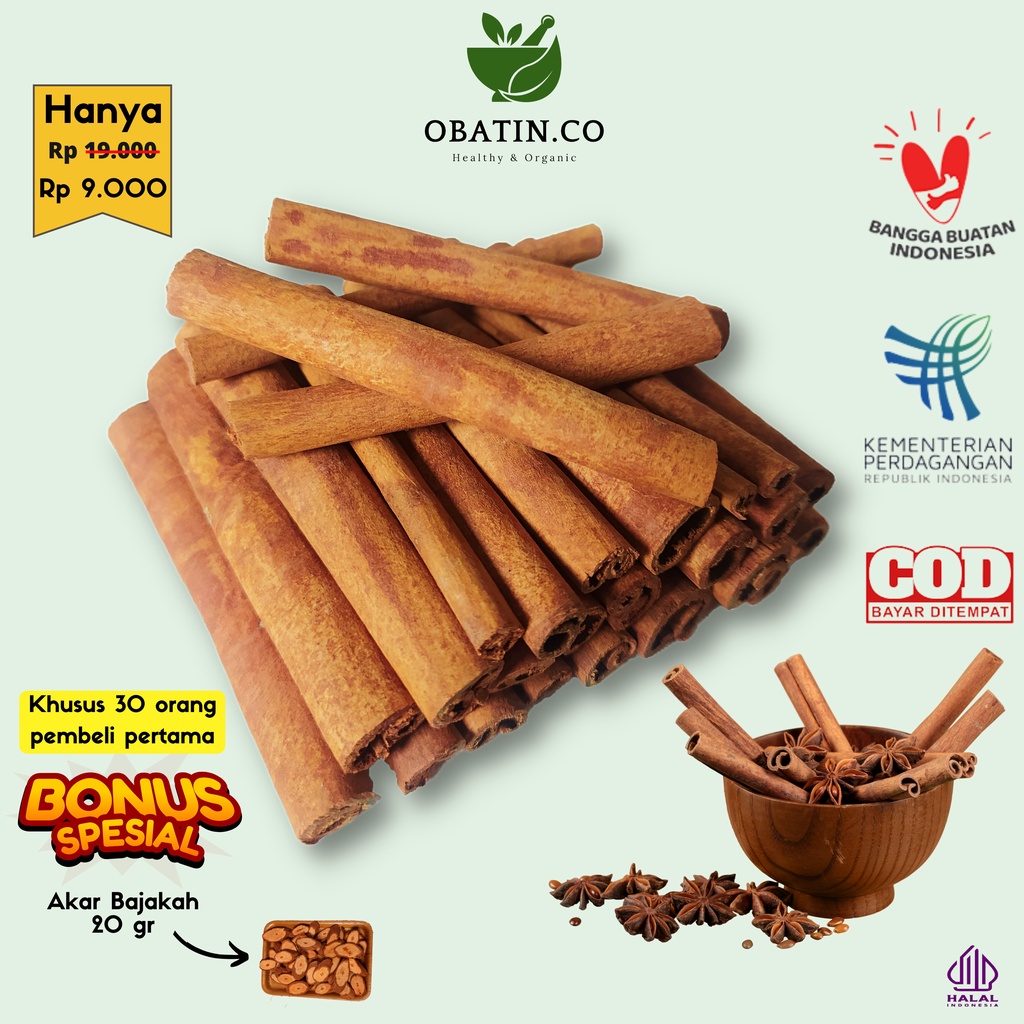 

Kayu Manis Cinnamon Roll Asli 100% JSR Rempah Herbal Grade A