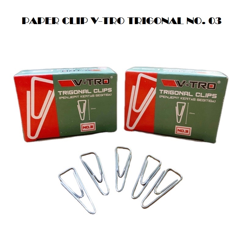 Jual Paper Clip Trigonal V Tro No Shopee Indonesia