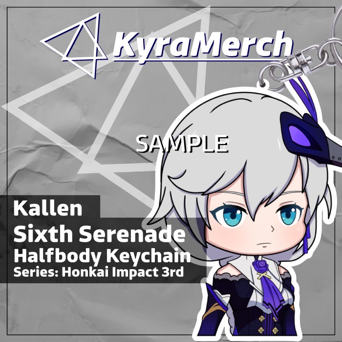 Keychain Halfbody Honkai Impact 3rd Kallen Sixth Serenade
 | KyraMerch Anime Fanmerch Dealer