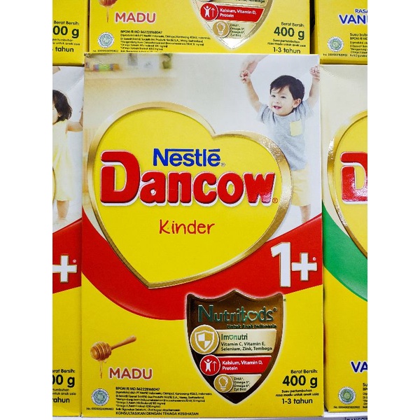 400gr Nestle Dancow 1+ Kinder Susu Bubuk anak usia 1 - 3 tahun Vanila dan Madu
