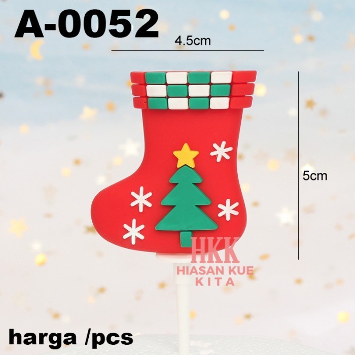 

TOPPER HIASAN TANCAPAN KUE AKRILIK ACRYLIC MERRY CHRISTMAS NATAL
