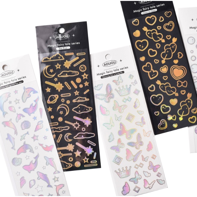 

J2 - Stiker laser magic fairy tale series stickers cute motif