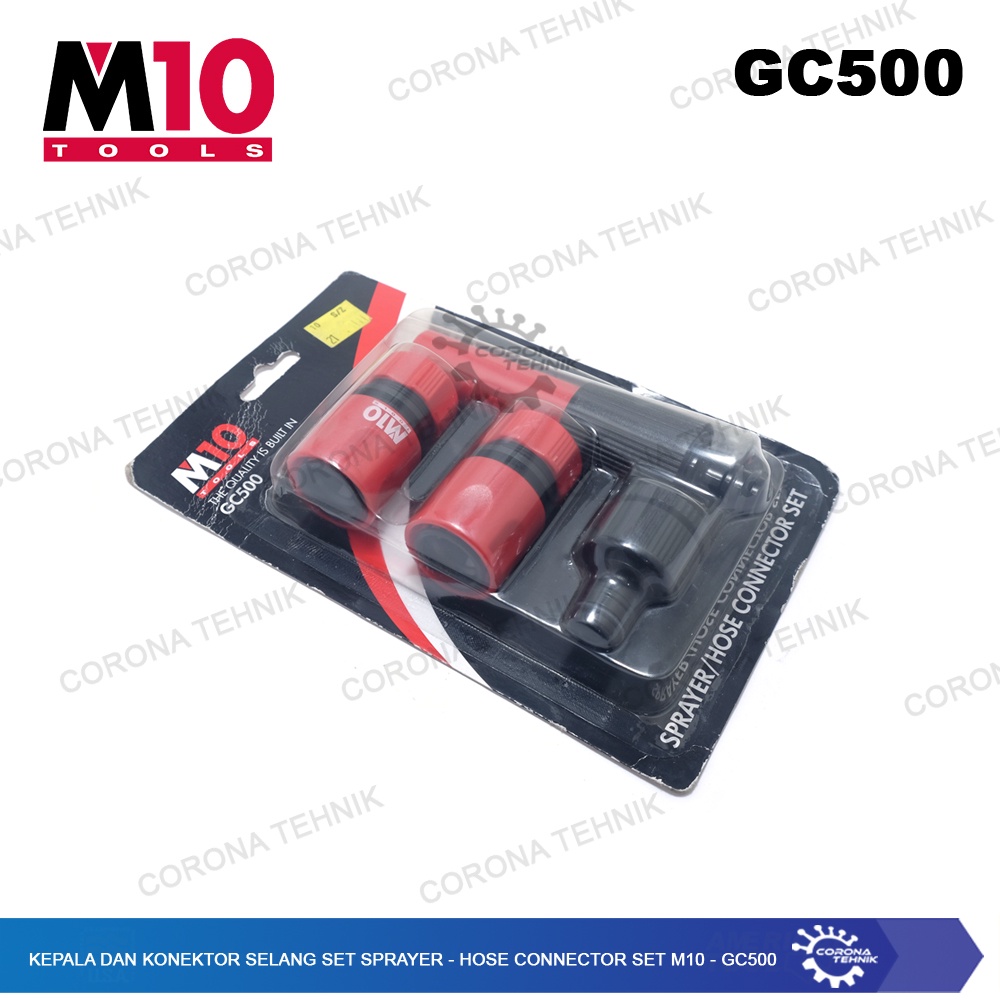 GC500 - Kepala &amp; Konektor Selang Set Sprayer - Hose Connector Set M10